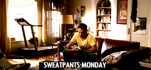 a guy wears sweatpants for a week