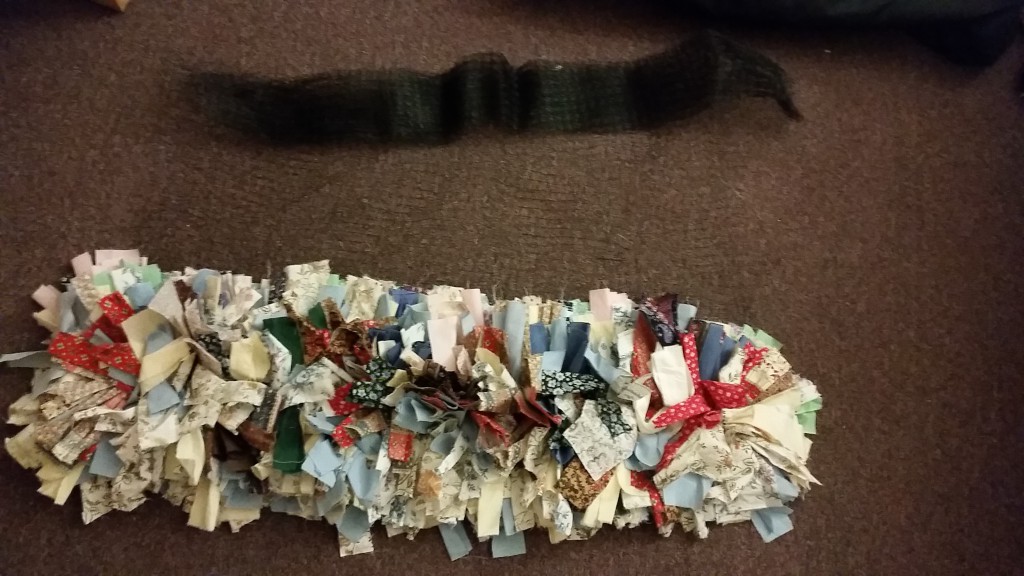 The beginnings of my rag rug
