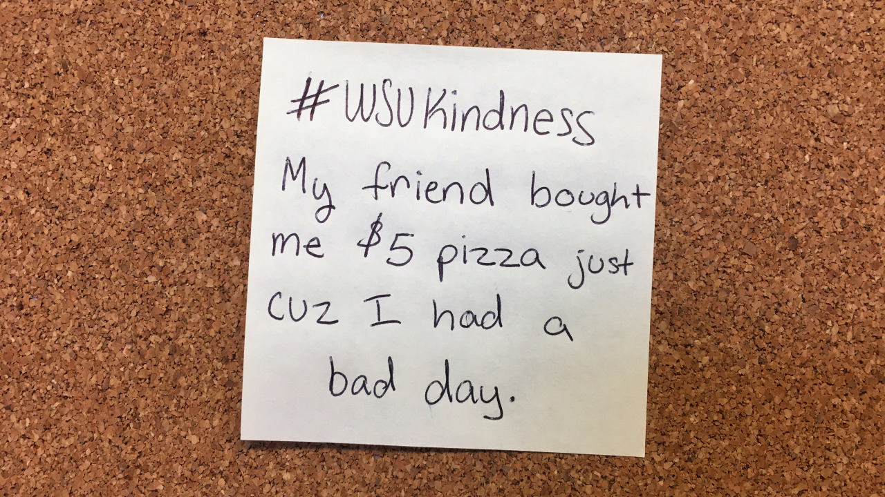 #WSUKindnessContest submission Post-It Note