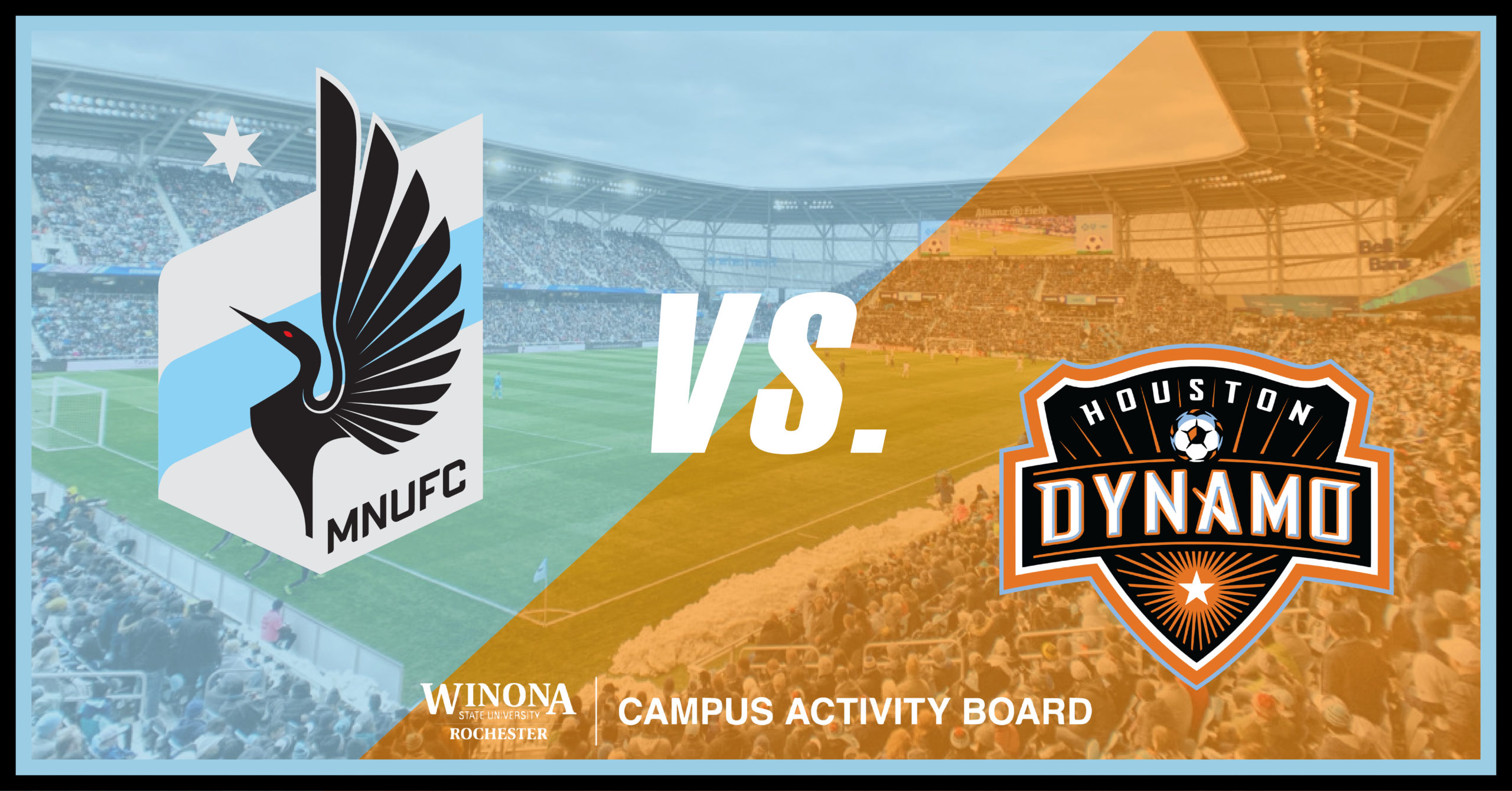 WSU-Rochester students are invited to join us for a bus trip to watch a soccer match with the Minnesota United