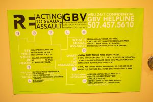 GBV poster on campus 