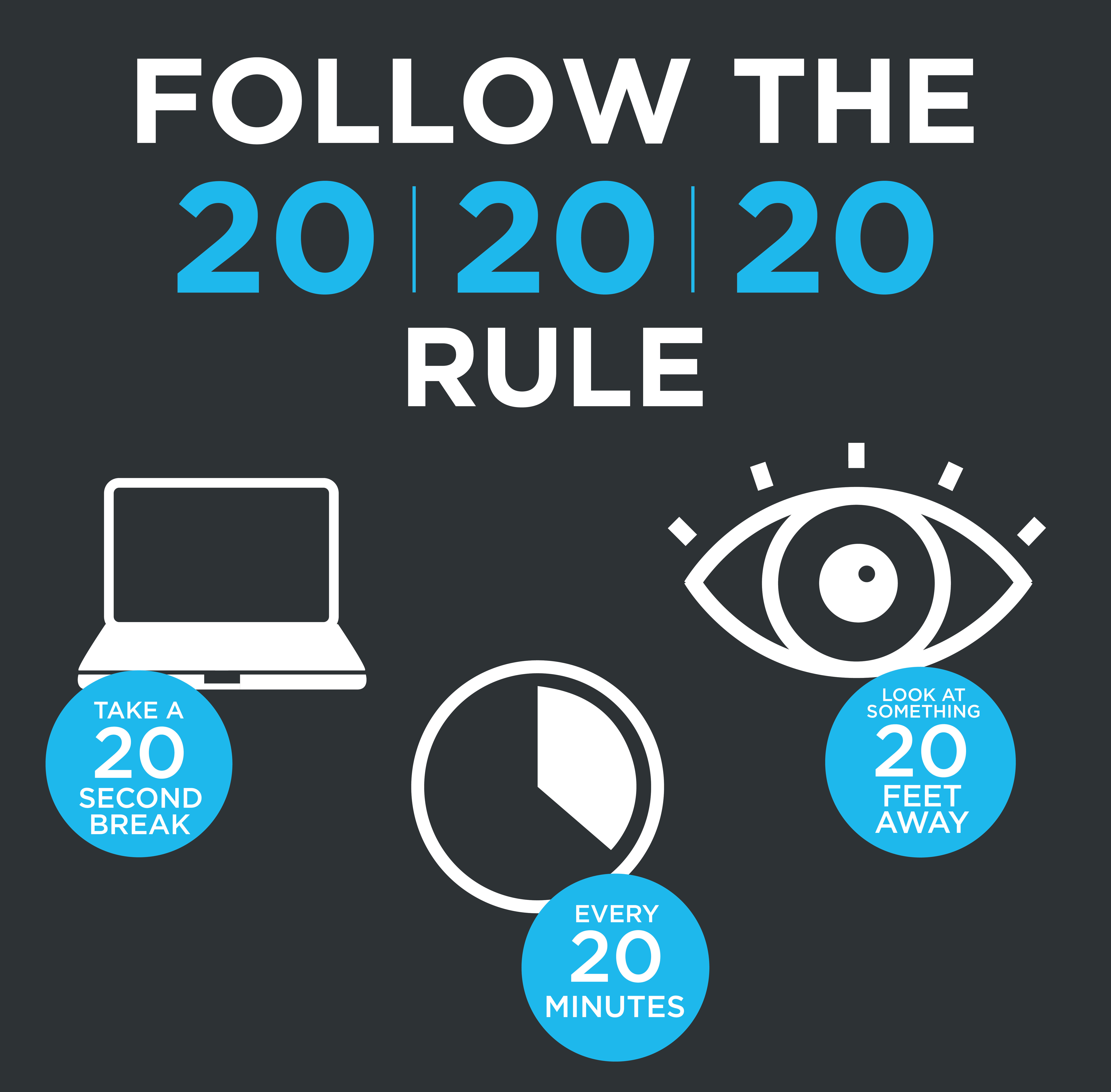 Follow the 20/20/20 rule