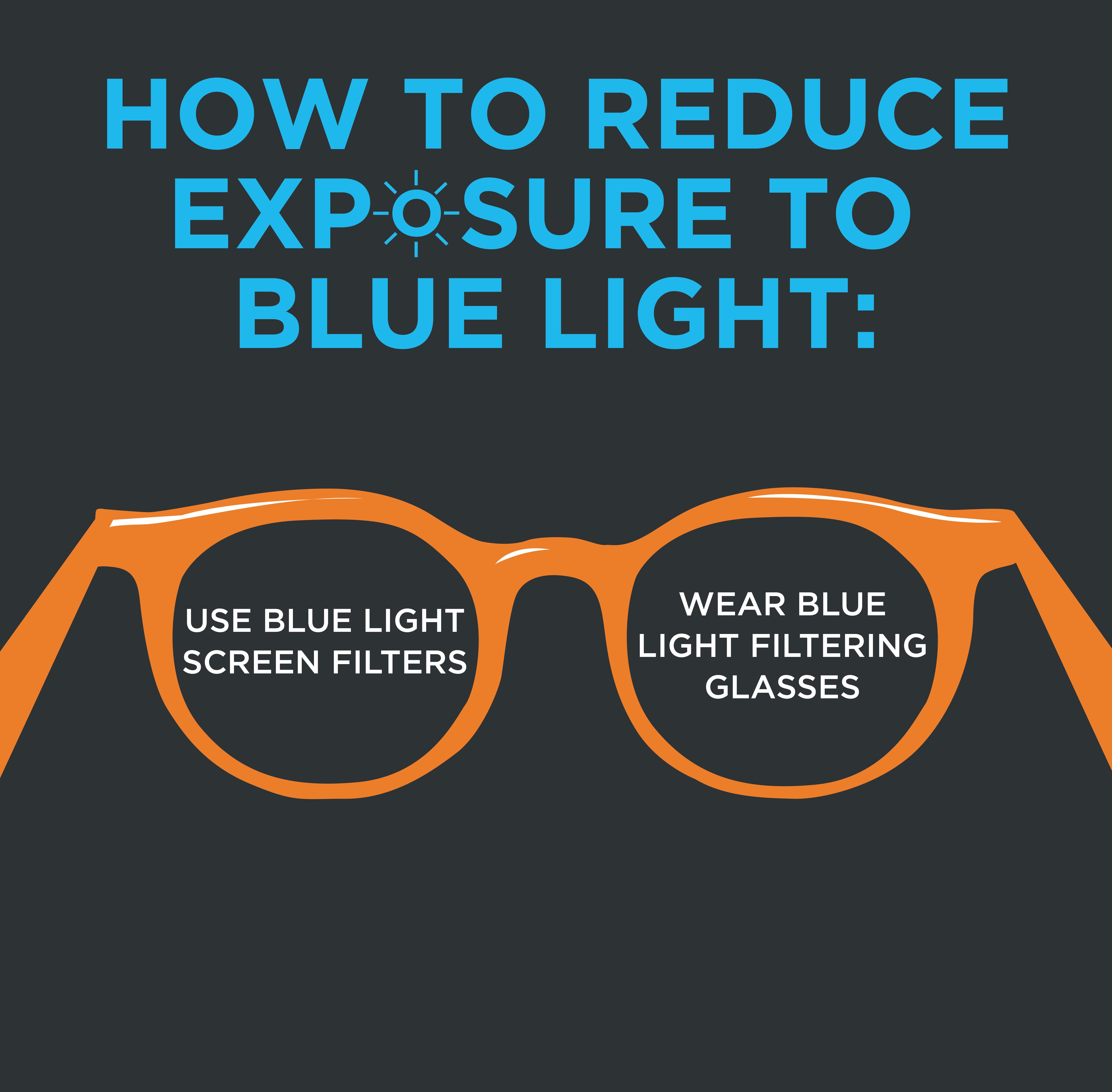 Orange Glasses, reduce exposure