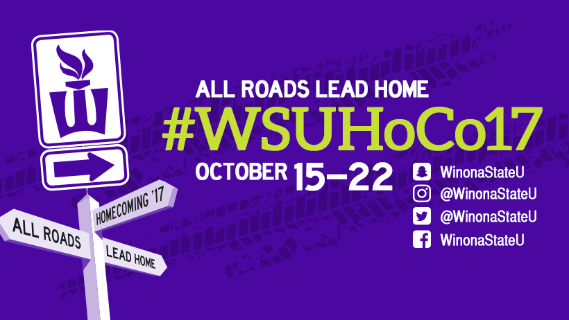 All Roads Lead Home - 2017 Homecoming Theme Graphic